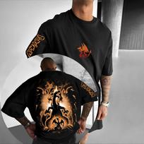Pokémon Animation Derivatives Charmander Charizard Printing Shortsleeved Tshirt Mens Womens 2025 Summer Fashion Street Top S