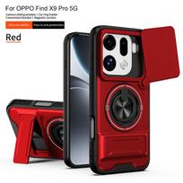 Įmontuotas magnetinis automobilinis laikiklis dėklas, skirtas Oppo Find X9 Pro Find X 9 X9pro, su slankiu objektyvo apsauginiu dangteliu, atsparus smūgiams kietasis dėklas For Find X9 Pro