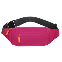 Jogging Fanny Pack Mini Crossbody Bag Sports Waist Bag 3 Pockets Travel Wallet Chest Bag for Men Women Running Travelling Hiking Biking rožinė raudona spalva