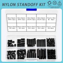 200Pcs/set Nylon PCB  Motherboard Standoff Screw Bolt  Nut Plastic Nylon Insulated Kit M2 M2.5 M3 M4 Hex Hexagon Spacer Column