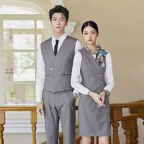 Troloman Hotel & Restaurant Reception Uniform Vest & Shirt Set L