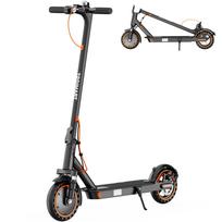 TODIMART T6 Folding Electric Scooter, Dual Spring Suspension, 8.5  Solid Tire juoda