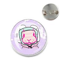 Melanie Game Character Regretevator Game Pin Gift Creative Badge Brooch Metal Lapel Pins Hat Jewelry Decor Gamer Collect Friends 20MM