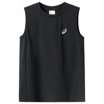ASICS Kids' 'SUPER T' Sleeveless Moisture-Wicking Sports T-Shirt 150 juoda