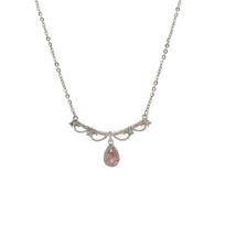 S925 Silver Rhinestone Waterdrop Necklace Sweet Girly Versatile Daily Wear Gift for Friend 925 silver deimantas