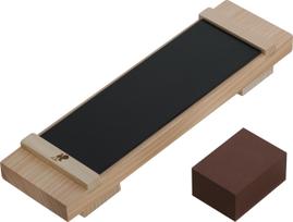 MIYABI Pro Basic Sharpening Kit in Sharpening Sharpening Knife Whetstone Stand Japanese  Toishi (Made Japan)  Stone, Stone, Sharpener, [Official juoda