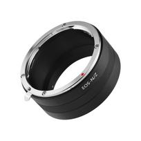 Rankinio objektyvo tvirtinimo adapterio žiedas, aliuminio lydinys, skirtas Canon EF tvirtinimo objektyvui prie Nikon Z5/Z6/Z7/Z50 Z-Mount juoda