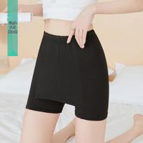Women's Summer Double Layer Anti-Exposure Milk Silk Safety Shorts One Size [80-150 kg] juoda