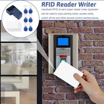 RFID Kopijuoklis Skaitytuvas ID Nešiojamas Kortelių Kopijuoklis Kortelių Daugintojas 125KHz Nešiojami ID Skaitytuvai Buitinė Technika Su 6 Rašomomis Etiketėmis france
