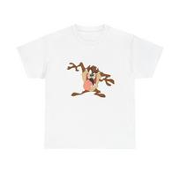 Tasmanijos velnio marškinėliai Senovinė animacinio filmo grafika Retro Unisex Storo medvilnės T-shirt Unisex T-shirt XXXL