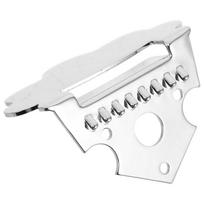 Durability Silver Mandolin Tailpiece for 8 String Instruments with Polished Finish & Easy Installation 1