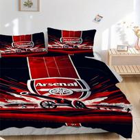 3 vnt. Arsenal Futbolo Klubo Herbo Namų Patalynės Komplektas-Universalus Trijų Dalių Rinkinys Miegamajam, Svečių Kambariui, Svetainei, Viešbučiui-Tobula Dovana Fa 135x200cm