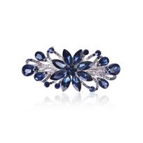 1PC Ladies Dress Up Headgear, Flower Hairpin, Elegant Ladies Hairpin Hairpin, Small Fresh Edge Clip. tamsiai mėlyna spalva
