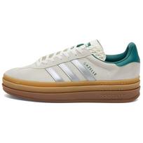 Gazelle Wmns Adidas Originals Bold 'Off White Silver Metallic Green' Women's JI0328 40.5