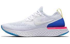 Nike Epic React Flyknit Baltas Racinis Mėlynas Rožinis Sprogimas Moteriškas AQ0070-101 35.5