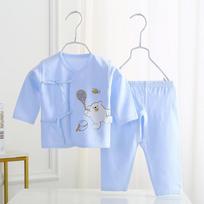 Newborn Cotton Wool Underwear Suit for Boys & Girls - 0 Months, Spring, Autumn, Winter Newborns mėlyna