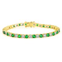 4mm Round Zircon Infinity Clasp Copper Tennis Bracelet - Fashion Design Bestseller 6.0in
