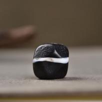 Agate Dzi Medicine Master Bead: Single Loose Bead for DIY Buddhist Bracelet & Waist Accessory