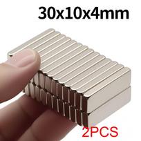 30x10x4mm Super stiprus neodimio magnetas N35 NdFeB nuolatinis magnetinis imanes blokelis Galingi magnetai šaldytuvui