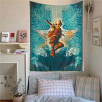 Avatar the Last Airbender DIY Wall Tapestry Hippie Flower Wall Carpets Dorm Decor Wall Art Decor 50x70cm