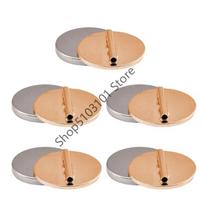 X6HE 5Pcs Magne Brooch Converter Harm Clothing Magnet Buckle Badge Fastener Used to Convert Pin into Brooches auksas