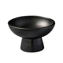 Vintažinis keramikos vaisių padėklas su aukštu pagrindu, vienspalvis užkandžių padėklas, elegantiška užkandžių lėkštė, svetainė Style B