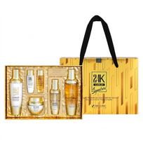 [Premium Gift Set] 3W Clinic 24K Gold Signature 5GF Skin Care 4-Piece Set - [KOREAN SKINCARE] Luxury Firming & Radiance Routine 4 Piece Set + 2 travel size kit