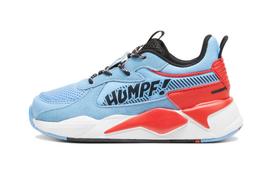 SMURFAI x PUMA RS X Sportiniai Vandeniui Atsparūs Žemi Bėgimo Bateliai Vaikams Mėlyni Vaikams Nuo 3 Iki 7 Metų 394784-01 29