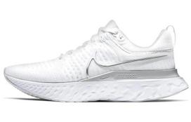 Nike React Infinity Run Flyknit 2 White Metallic Silver Women's CT2423-102 36