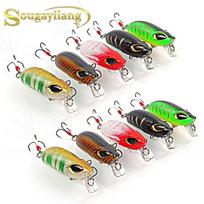 Žvejybos masalas ABS 5vnt 6cm žūklės masalas metalinis treble Hook masalas Kietieji žvejybos masalai žvejybos reikmenims 5Pcs Lure&Box