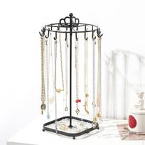 Rotating Jewelry Holder Display Rack Necklace Earring Storage Shelf Organizer for juoda
