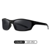 Sports Folding Sunglasses Ultra-Light TR Colorful Windproof Portable Cycling Polarized Sunglasses UV400 red