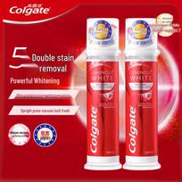 Colgate Optic White Stain Removal Pump Toothpaste (100ml x 2)