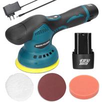 Cordless Eccentric Car Polisher with 8 Adjustable Speeds, Multi-Function Metal Waxing and Wood Grinding Rust Remover