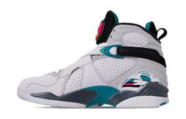 Jordan 8 Retro South Beach GS 305368-113 36.5 black