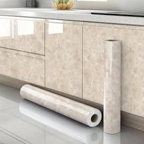 Saviprilijuojami marmuriniai tapetai – Vandeniui atspari vinilinė lipni plėvelė virtuvei, namų dekoravimui (40cm/55cm Plotis) 40X100CM