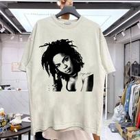 Lauryn Hill Muzika Meilė Gerbėjams Marškinėliai, 90-ųjų Lauryn Hill Klasikinis stilius S-5XL Unisex T-shirt S black