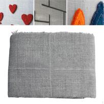 Carpet Tufting Fabric Backing Monks Cloth Non-Slip Gray for Cut Upholstery 100x100cm
