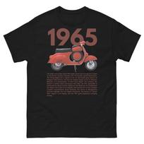 1965 Vintage Scooter Retro 60s Style Classic Moped Graphic Birthday Gift T-Shirt Unisex T-Shirt L