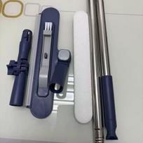 Multifunctional Soft Rubber Squeegee for Glass and Floor Cleaning Enhanced Blue [120cm]
