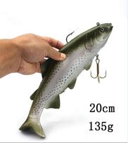 20cm/30cm Jūrinės žvejybos Didelis Dydis Imituotas Minkštas Žvejybos Masalas Dirbtiniai Vobleriai Jaukai Lydeka Swimbait Crank Bait Pesca Didelėms Žuvims 260319