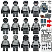 Military Series Support Force Special Police Soldier Figurine Building Blocks Toy