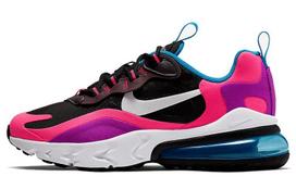Nike Air Max 270 React Juoda Hyper Pink Ryškiai Violetinė GS BQ0101-001 37.5