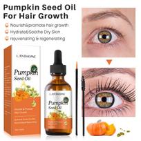 Lanthome Pumpkin Seed Oil Hair & Eyelash Growth Serum, 60ML, Natural Plant Extract, Repair Dry & Frizzy Hair, Strengthen Hair
