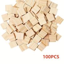 100 VNT. Scrabble raidelių rankdarbiams, „pasidaryk pats“ medinės dovanų dekoracijos gamybai, abėcėlės padėkliukai, Scrabble kryžiažodis, medinės raidžių plytelės 4mm