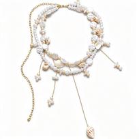 Elegant Double Layer Seashell Waist Chain Starfish Belly Chain Gift Ocean Themed Body Chain  Bikini balta