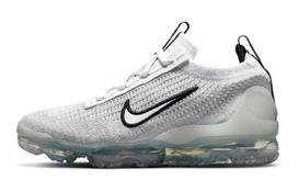 Nike Air VaporMax 2021 Flyknit 'White Metallic Silver' Gs DB1550-100 36.5
