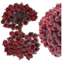 Dirbtinės bordo šermukšnio šakelės 15 cm, 100 vnt. N66