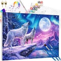 Tapyba pagal numerius su rėmu 40x50 cm „Vilkai“ TP9