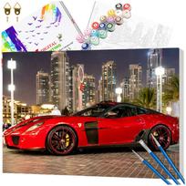 Tapyba pagal numerius su rėmu 40 x 50 cm „Czerwone Auto Supercar“ TP12